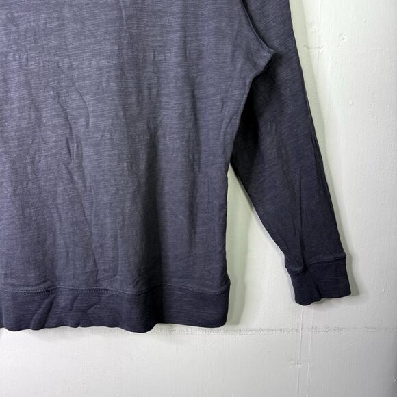 Faherty Sunwashed Slub Hoodie Shirt in Blue Nights Organic Cotton Men's Size XXL - Picture 11 of 12